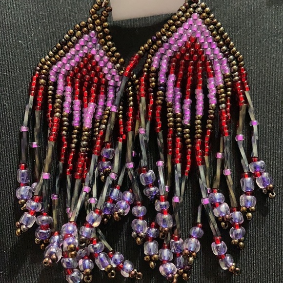 Huichol earrings - Picture 5 of 8